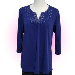 Y2K SPARKLING MCBLING BLOUSE TOP EUC SIZE L